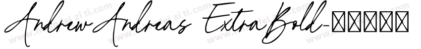 AndrewAndreas ExtraBold字体转换